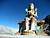 Valle di Nubra: enorme Buddha difronte al villaggio di Diskit