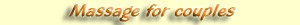 Massage for couples Massage for couples